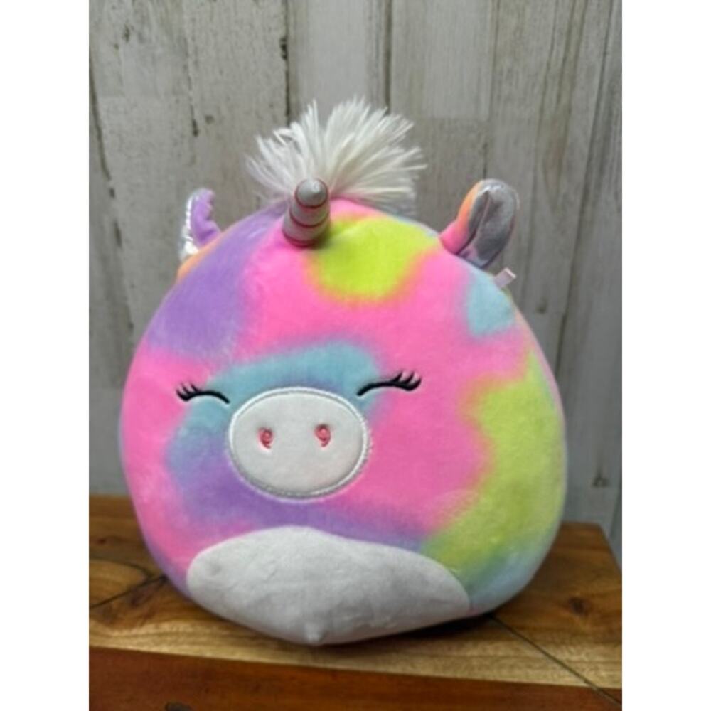 Squishmallow Over The Rainbow Unicorn Plush Toy Multicolor Small 8"‎